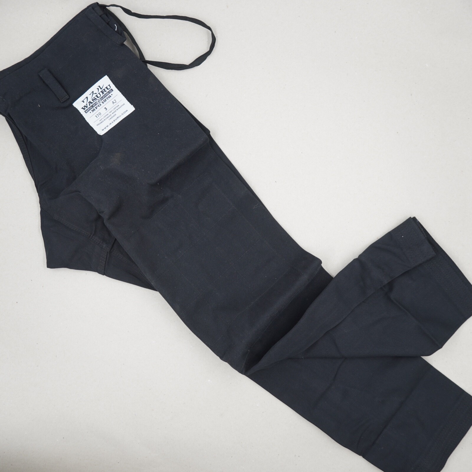 Wasuru Budo Uniform Size 3 Black Hap Ki Do