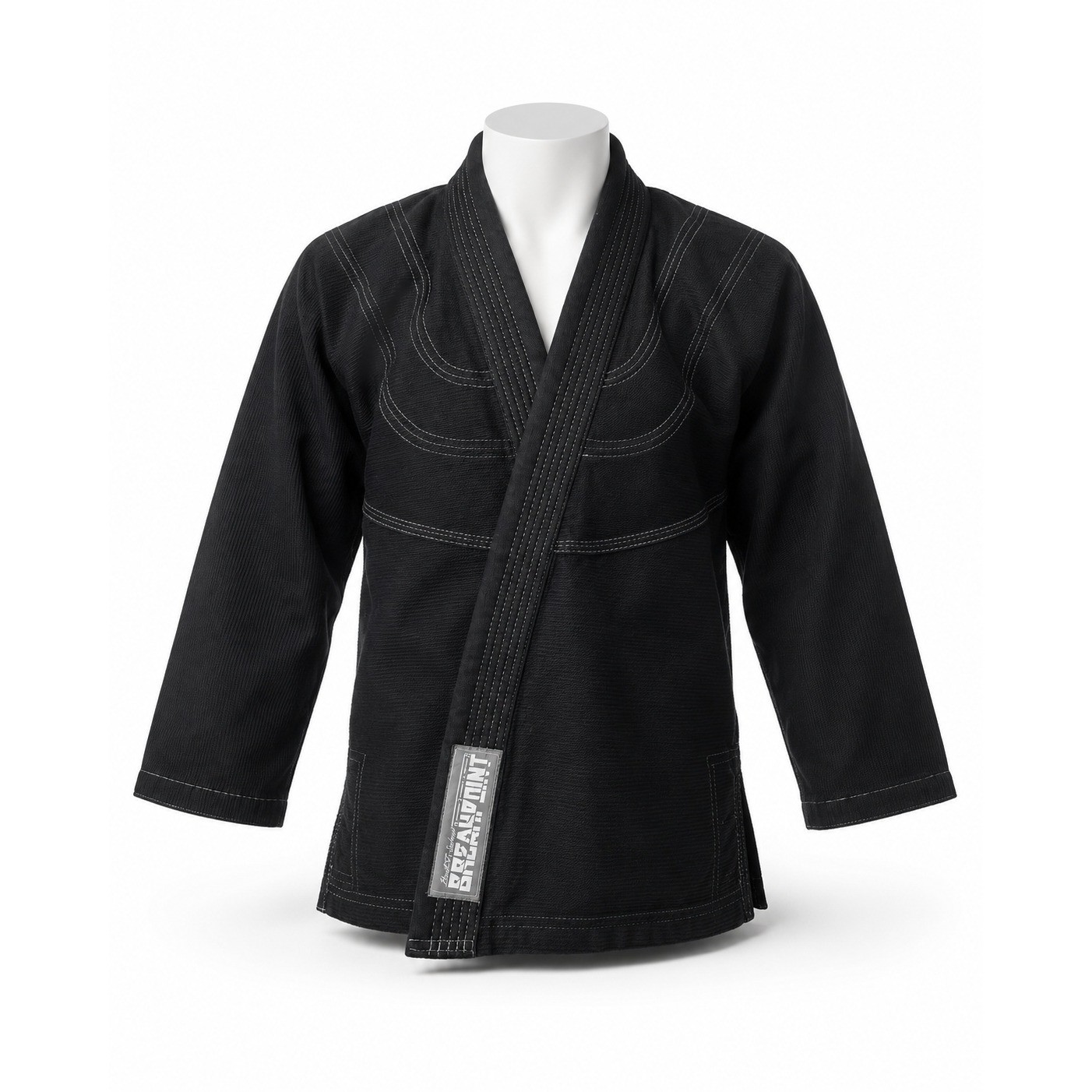 Break Point Gi Jacket Youth K2 Black Brazilian Jiu-Jitsu Pearl Weave Cotton
