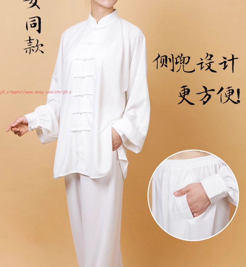 Women Men Cotton Linen Tai Chi Uniforms Chinese Kung Fu Martial art Clothing Set