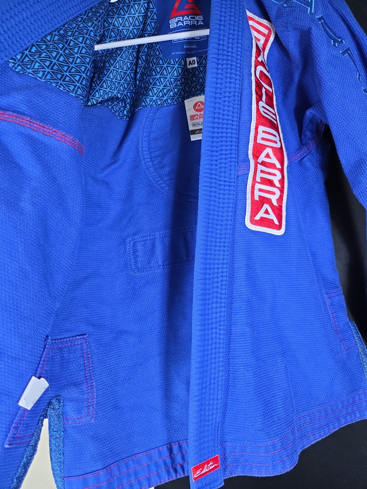 Gracie Barra Atleta BJJGi Jacket Kimono Top A0 Blue Equipe GB Edition Jiu-Jitsu