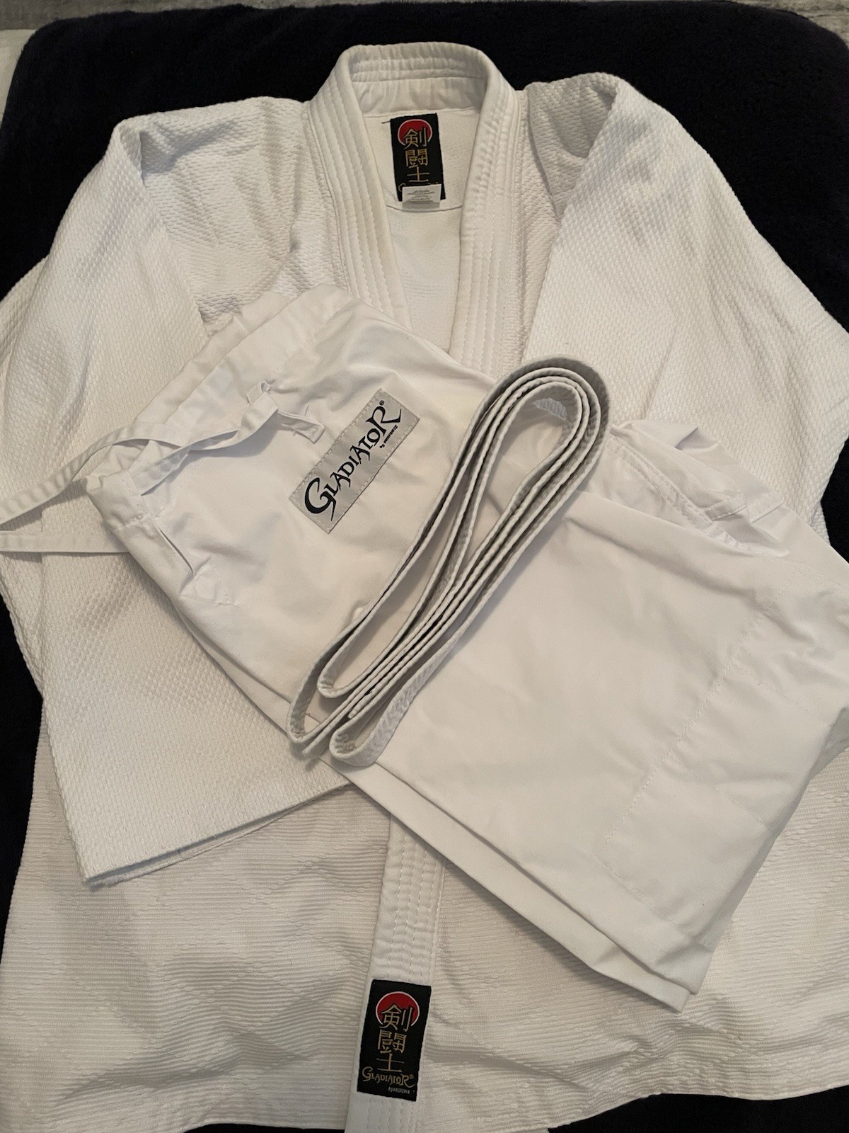ProForce Gladiator Mart-Arts Gi Uniform Set White Size 3 Jacket Pants Belt NWOT