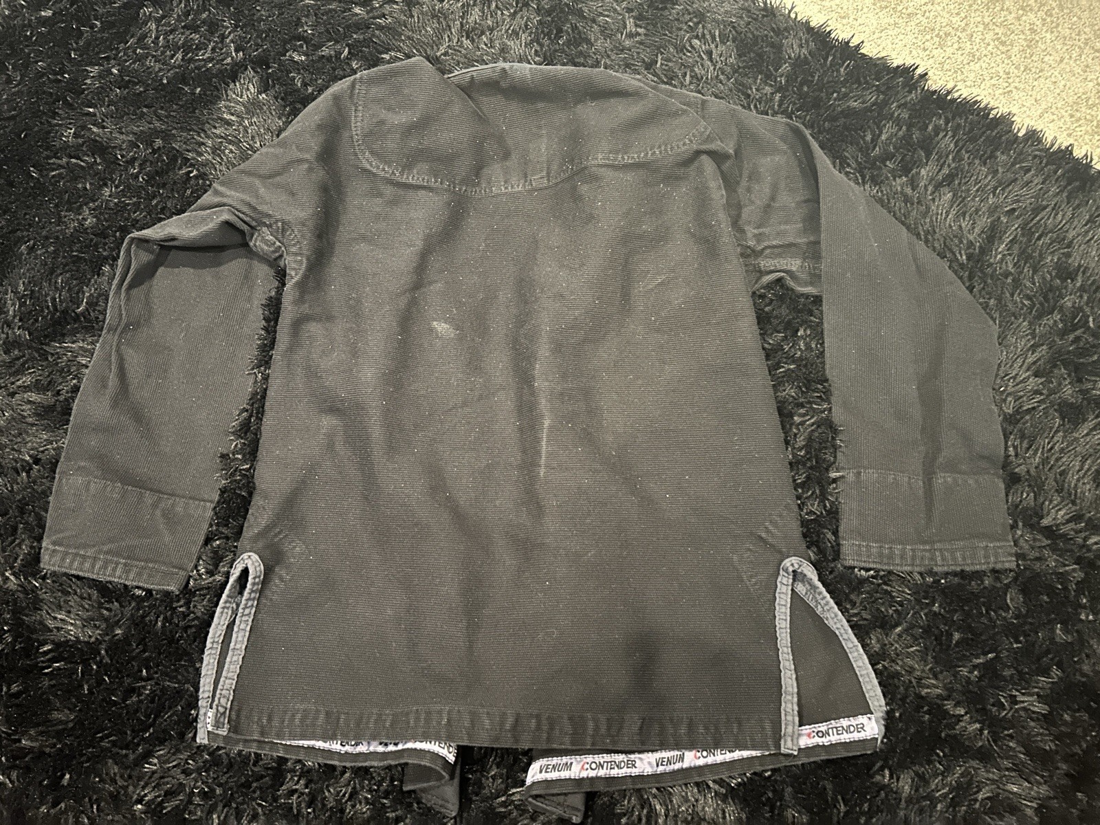Venum Contender Men’s Black Martial Arts BJJ Ju Jitsu Gi Jacket Top Size A3.5