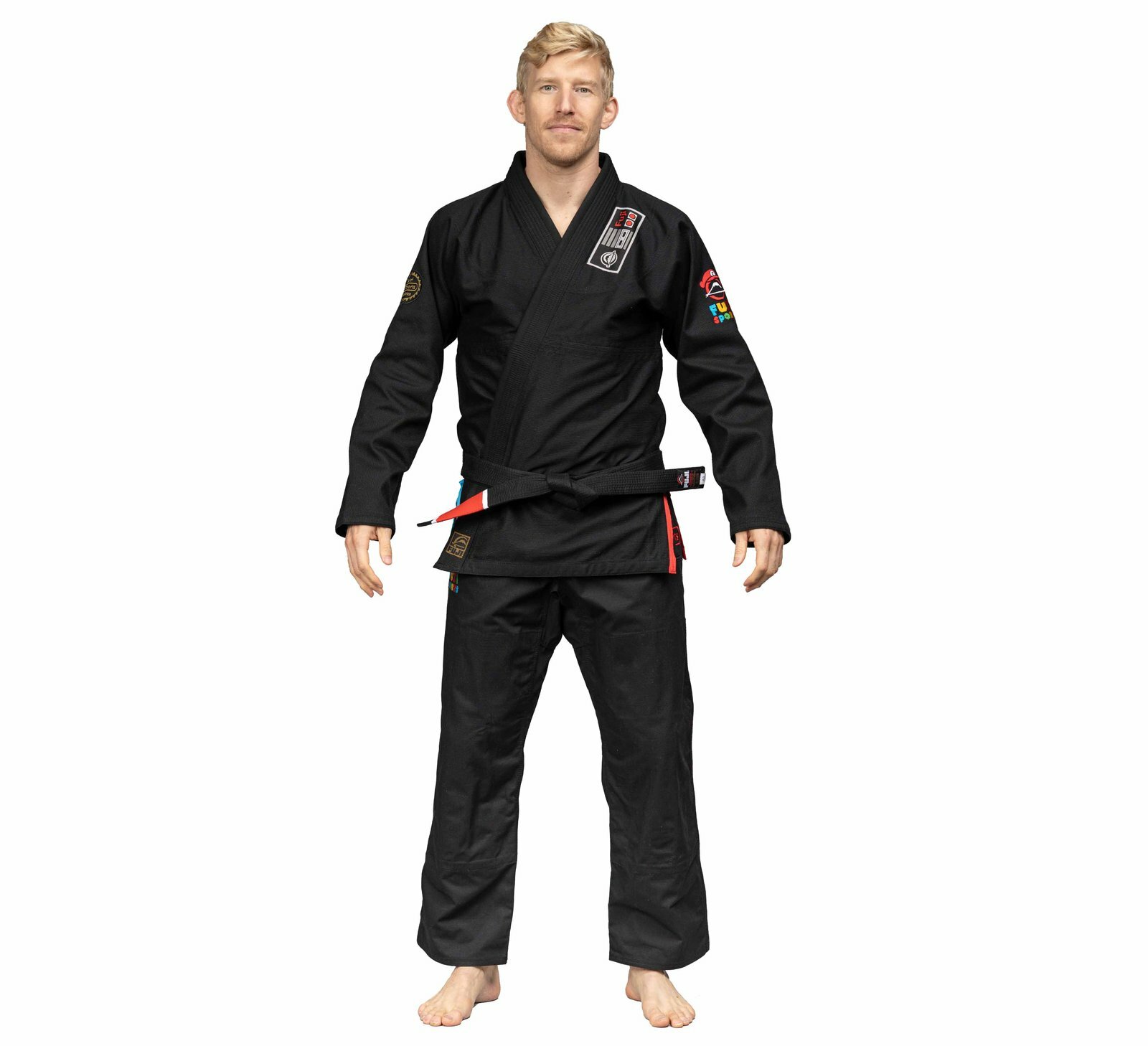 Fuji Suparaito Lightweight Mens Brazilian Jiu-Jitsu BJJ Gi Gamer Series – Black