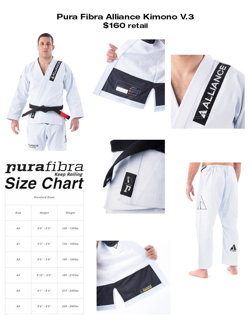Pura Fibra Alliance Jiu Jitsu Gi- White A6