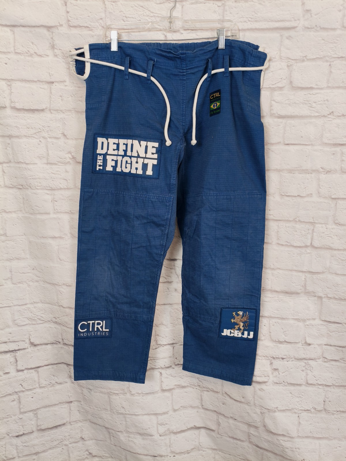 CTRL Industries Gi Pants Adult A2 Navy Jiu Jitsu MMA with patches