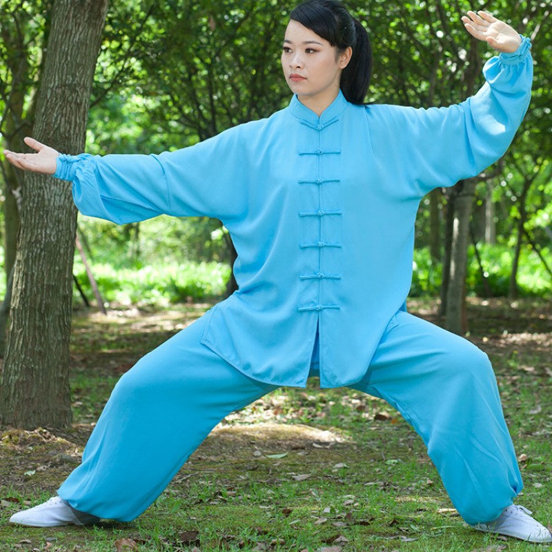 Men Women Tai Chi Suit Kung Fu Shirt Pants Chinese Wushu Uniform Martial Arts AU