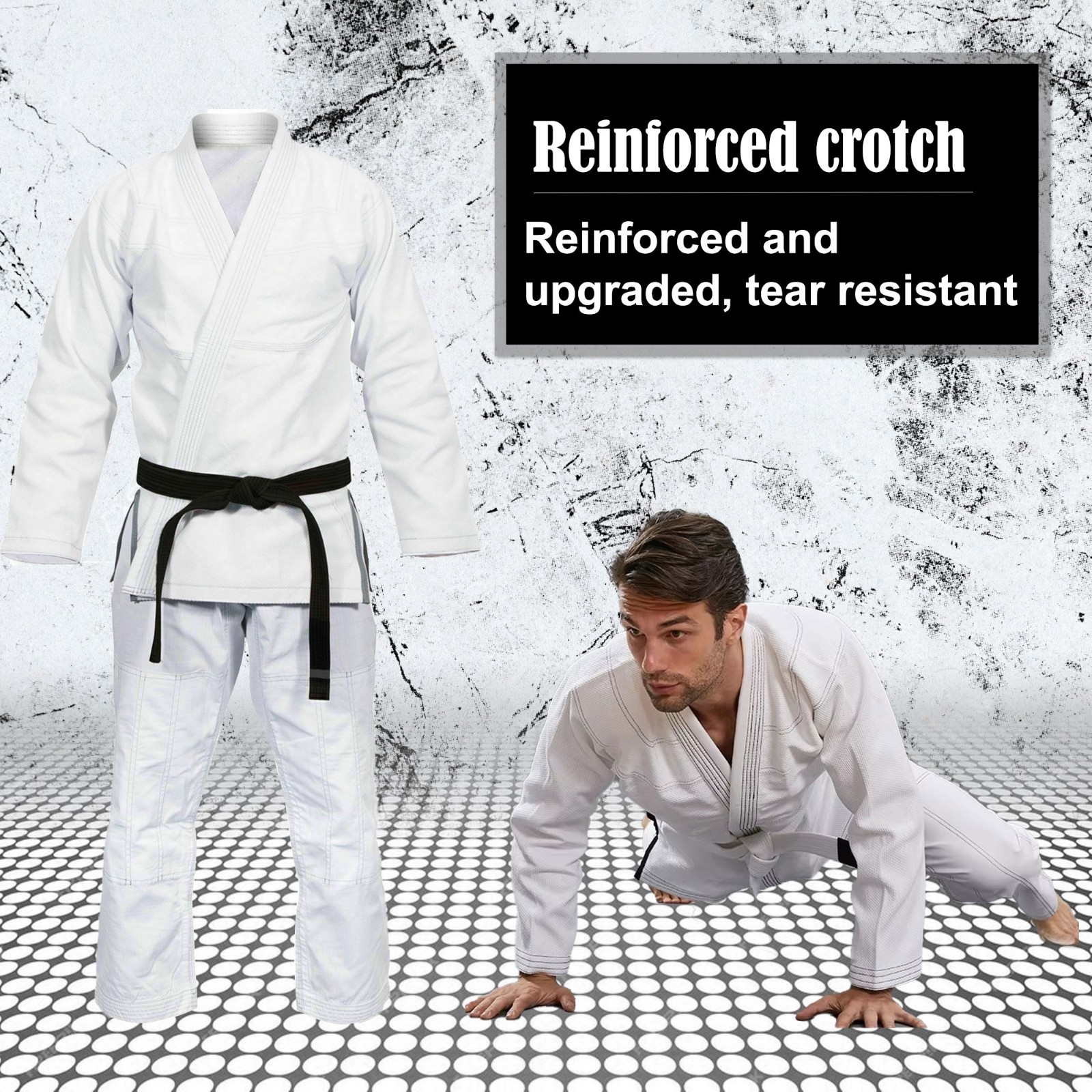 BJJ Gi Suit Martial Arts Training Uniform with FREE Belt Adult Brazilian Jiu Jit