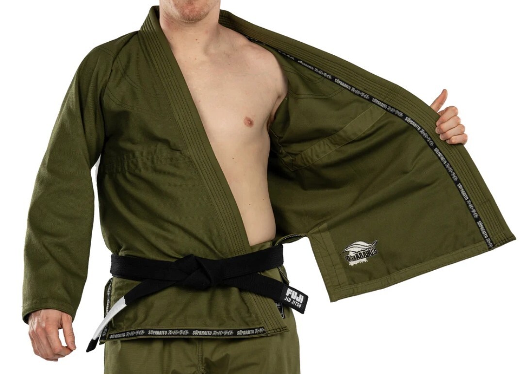FUJI Suparaito BJJ GI, Martial Arts Uniform Brazilian Jiu Jitsu Gi Size A2L
