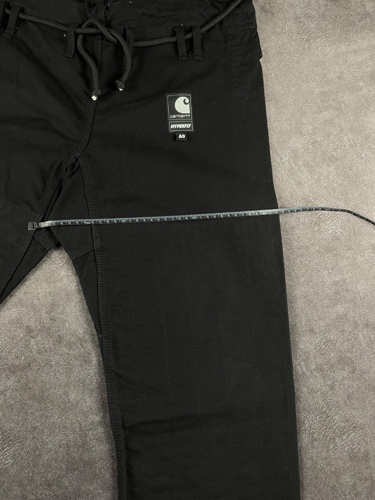 RARE Carhartt WIP x Hyperfly Collaboration Jiu Jitsu Pants Size A0 Black GI BJJ