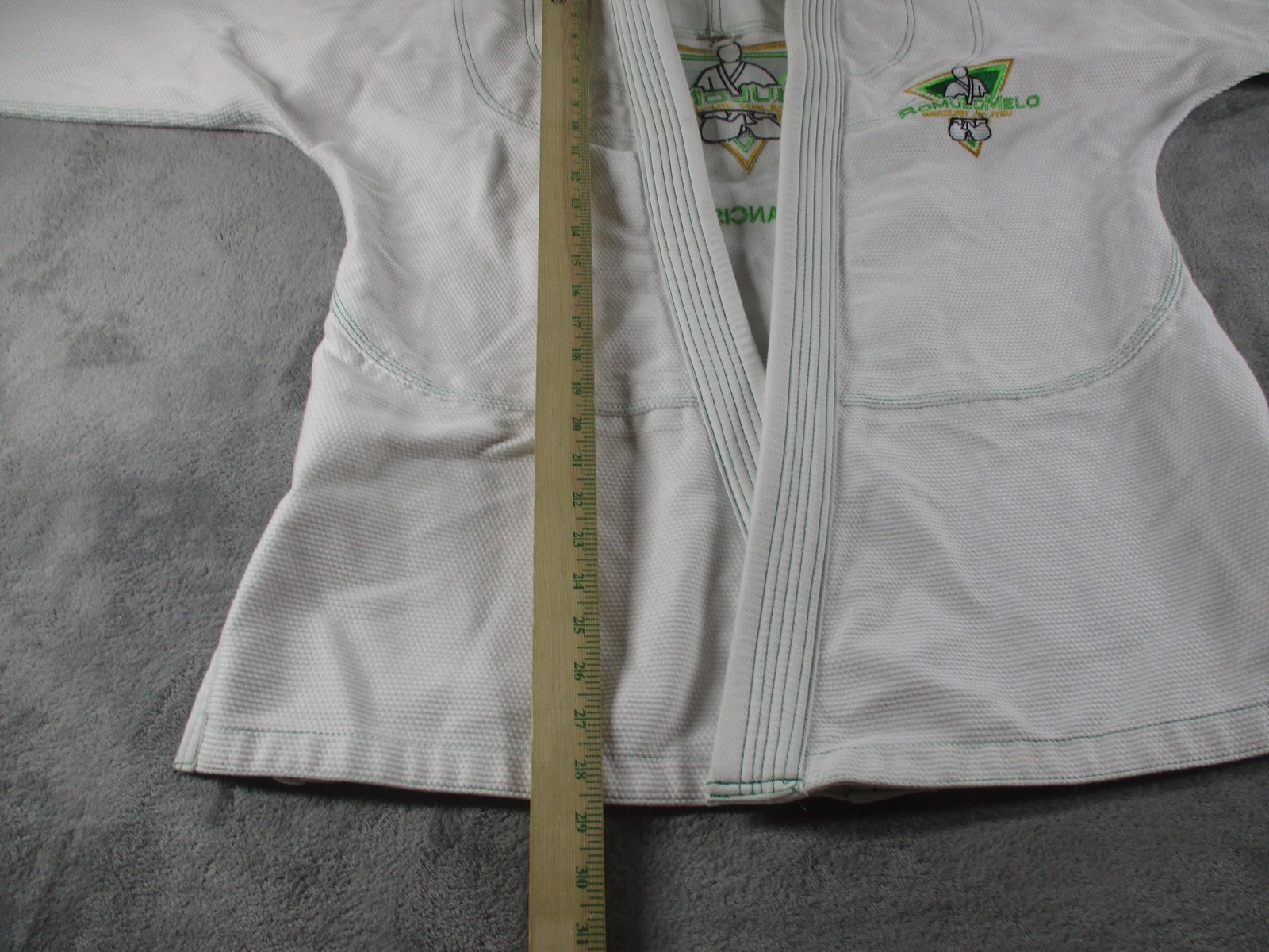 Romulo Melo Brazilian Jiu-Jitsu Gi Jacket Mens Small White A1 Patch Logo