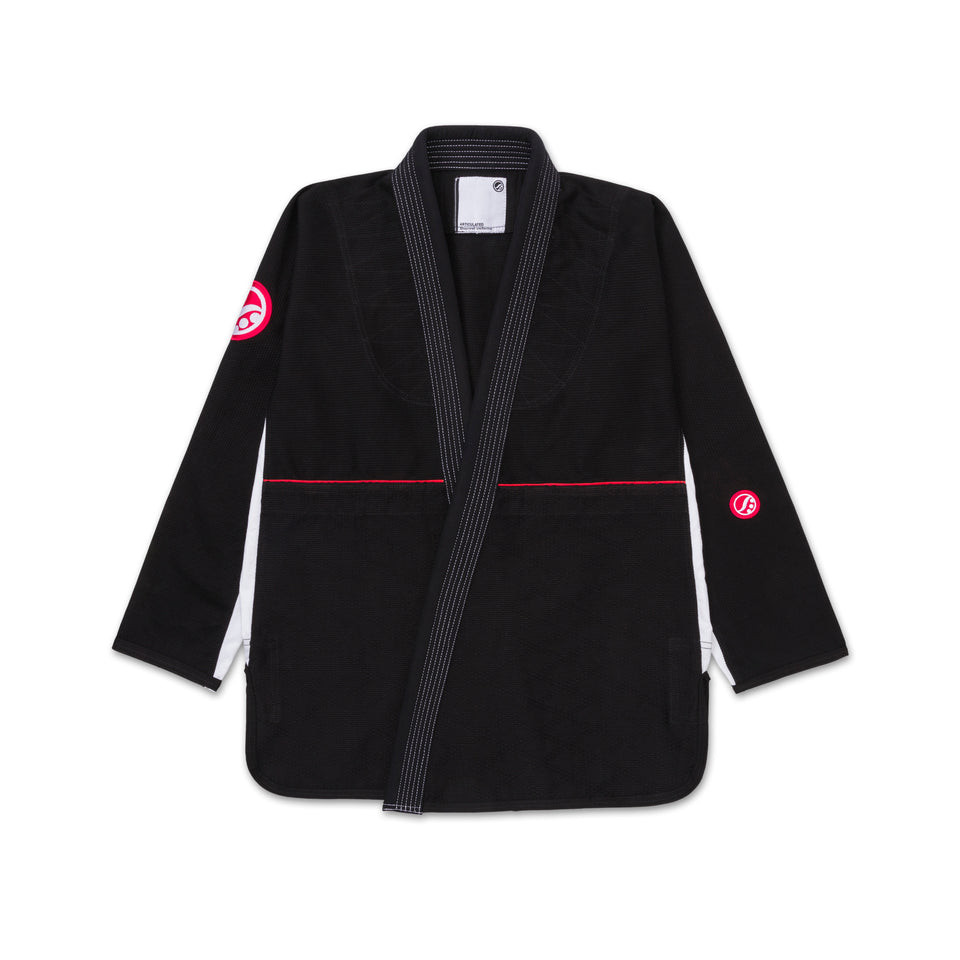 Custom Black BJJ Gi Personalized 450 GSM Pearl Weave Jacket 10 oz Ripstop Pants