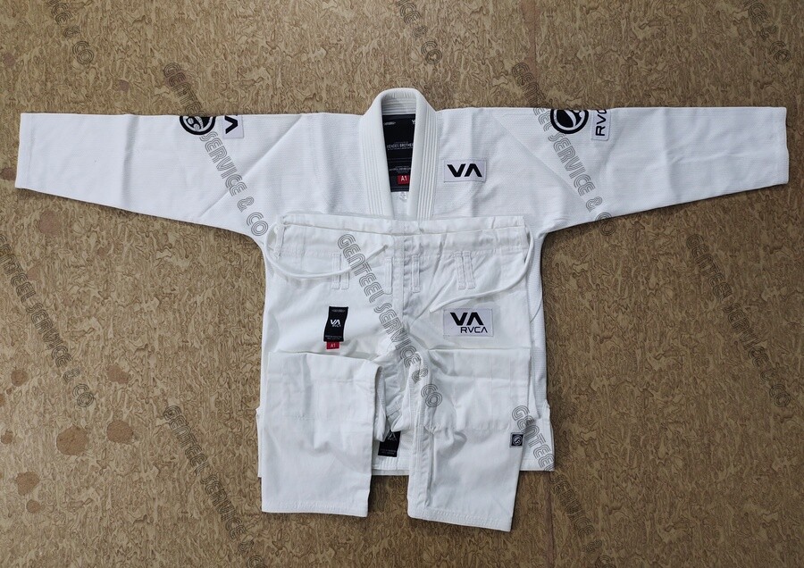 White Brazilian jiu jitsu uniform custom made high quality unisex bjj gi A3H
