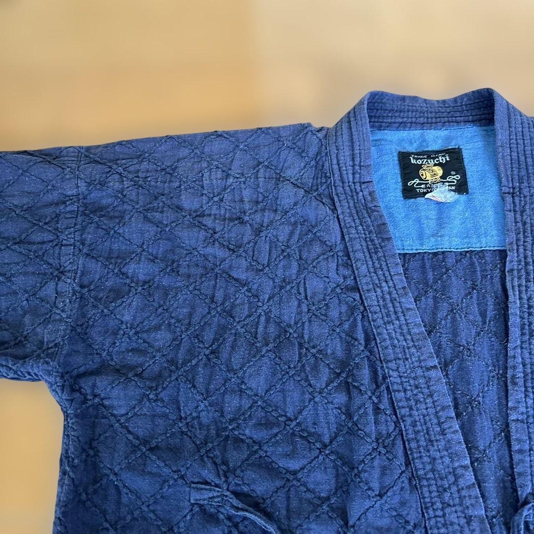 Japanese Kendo Gi Jacket Kozuchi Showa Retro Navy Sashiko Practice Wear