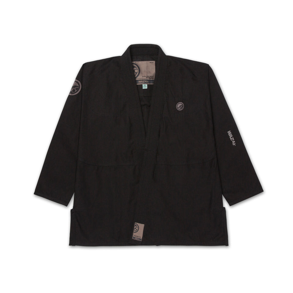Custom Black Brazilian Jiu Jitsu Gi 450 GSM Pearl Weave Jacket 10 oz Ripstop