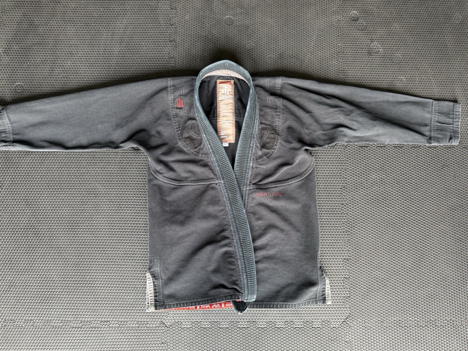 Elevate War Tribe BJJ Gi Set Jacket & Pants A2 Black