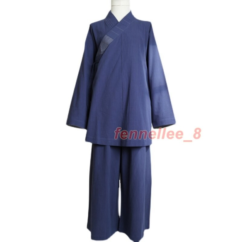 High-grade Cotton&Linen Shaolin Monk Kung Fu Clothing Zen Buddhist Uniforms Zen