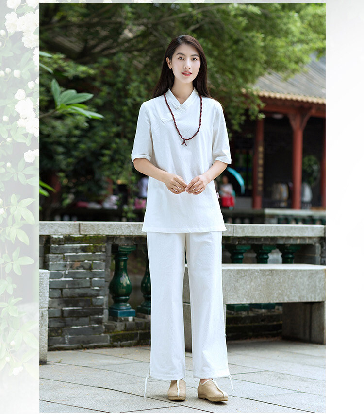 Women Tai Chi Yoga Sets Uniform Top+pant Kung Fu suit Martial Arts Wushu Vintage