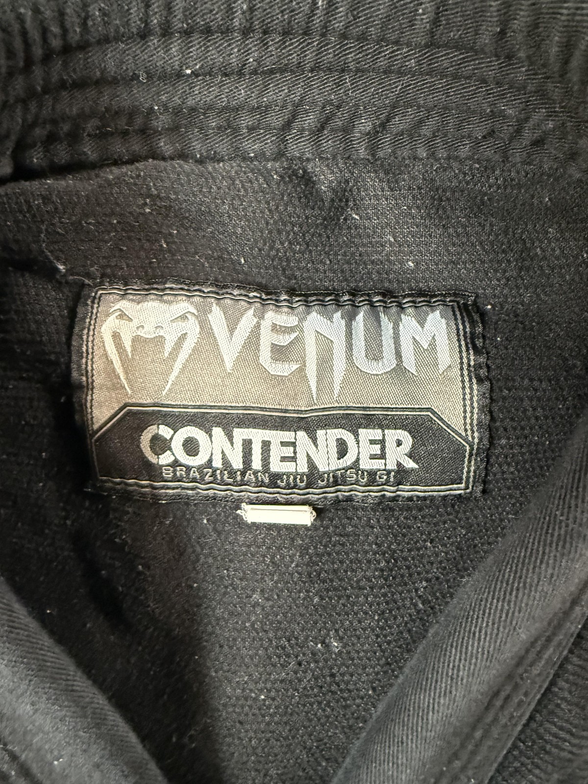Venum Contender BJJ Gi Jacket Top A1 Small Black 100% Cotton Mens Jiu Jitsu