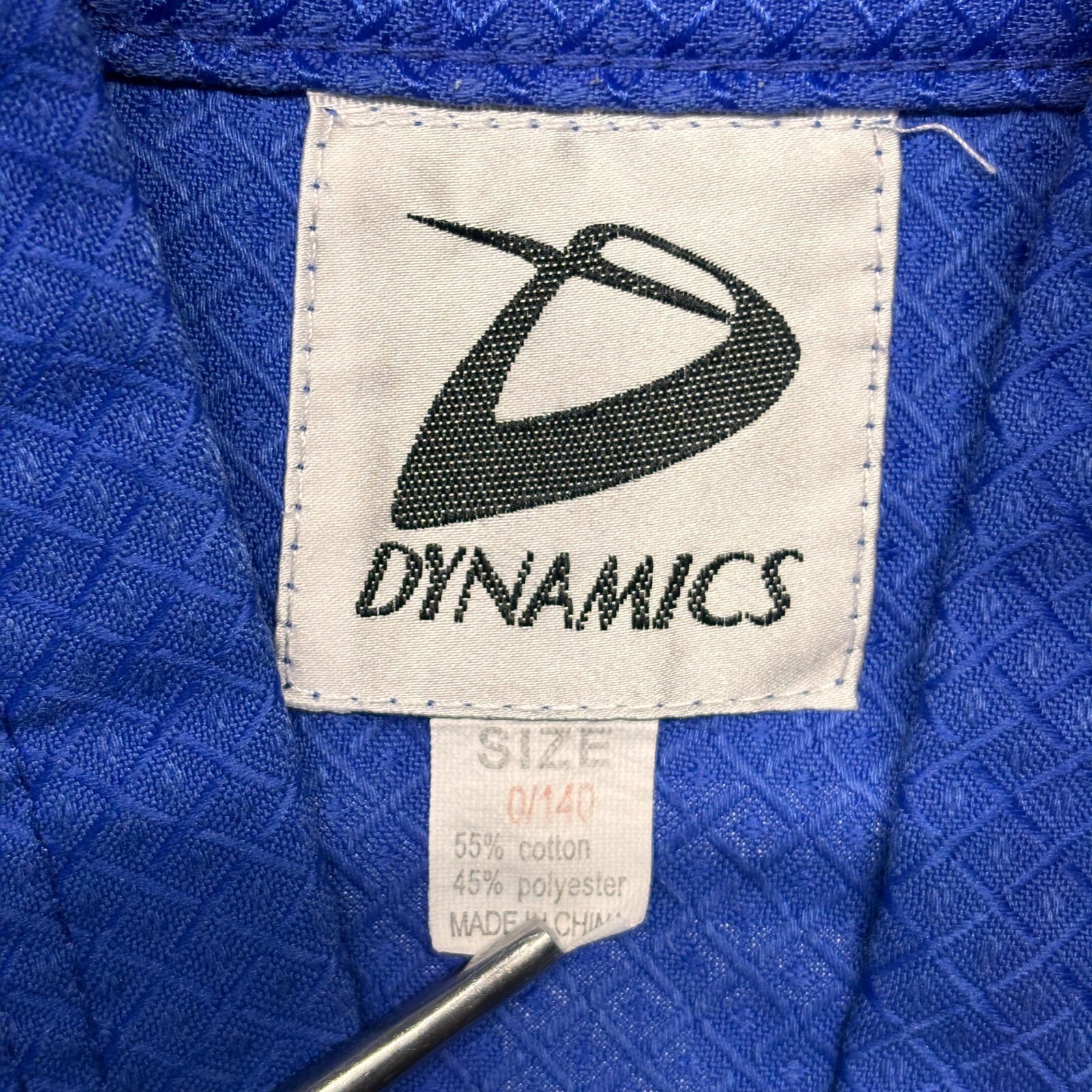 Dynamics Tae Kwon Do Gi Uniform Kids XS 0/140 Blue Jacket Pants Black Belt Club
