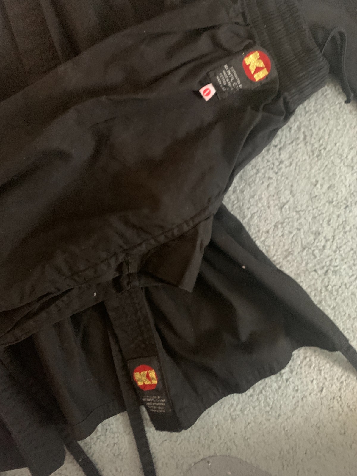 KI Int’l black martial arts Gi Top Size 0 100% Cotton