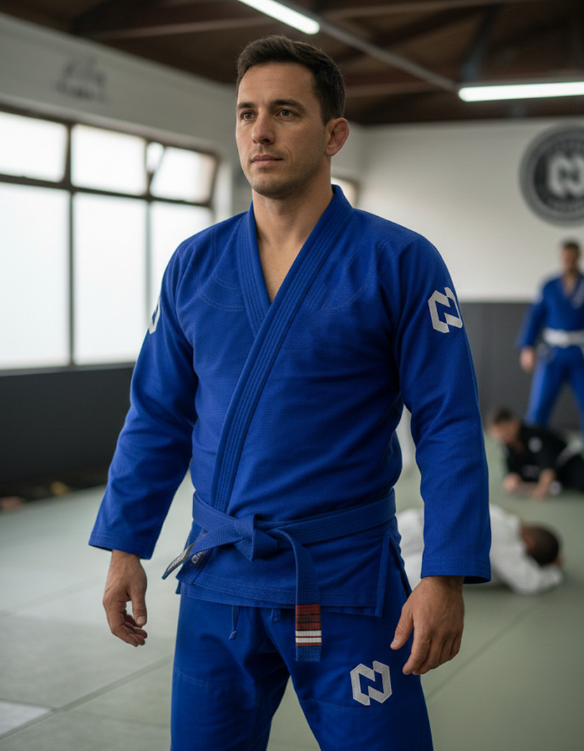 Brazilian Jiu Jitsu BJJ Gi Kimono 350gsm 10oz Rip Stop Pants Blue A1-A4 NOMAS