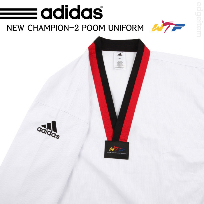 Adidas Poom Taekwondo Uniform CHAMPION 2 WTF Dobok Tae Kwon Do TKD