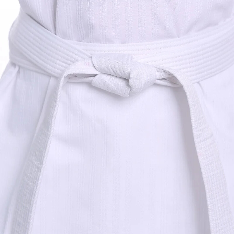 WTF Karate Children Judo Adult Long Sleeve White Taekwondo Clothing Uniforms
