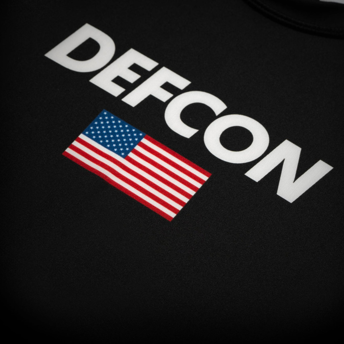 Defcon x Shoyoroll SS Rash Guard Black BJJ Jiu Jitsu MMA Training Gear