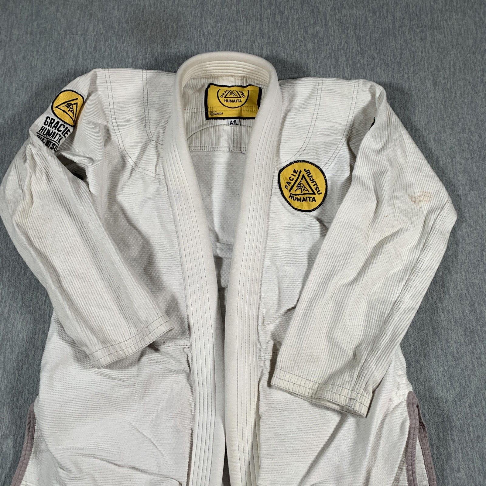 Gracie Humaita Maeda BJJ Gi Jacket Kimono Top Adult A1L White Jiu Jitsu Uniform
