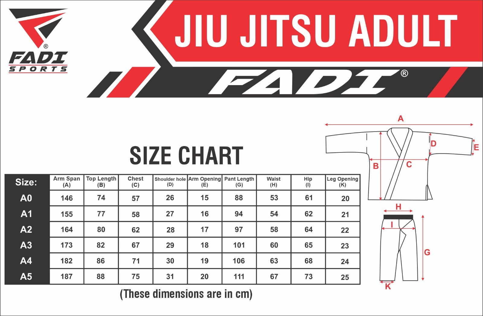 FADI Sports BJJ Gi IBJJF Approved Ray Series Kimono Kimono Uniform Jiu Jitsu MMA