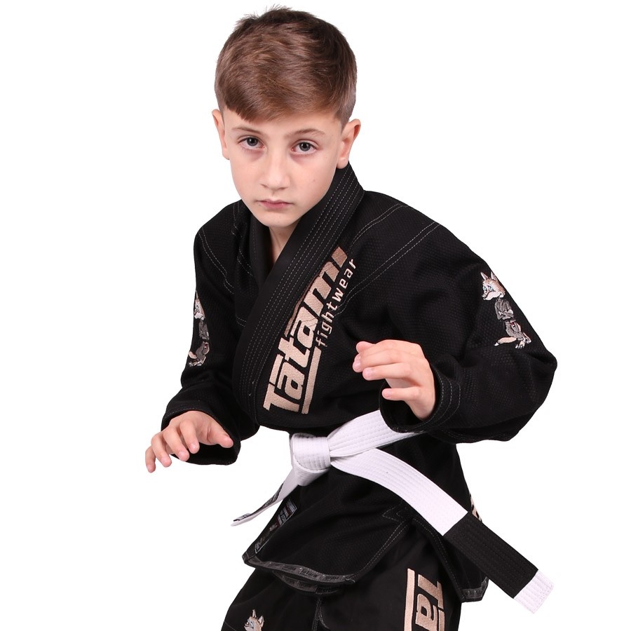 Tatami Fightwear Meerkatsu Kids Animal BJJ Gi – Black