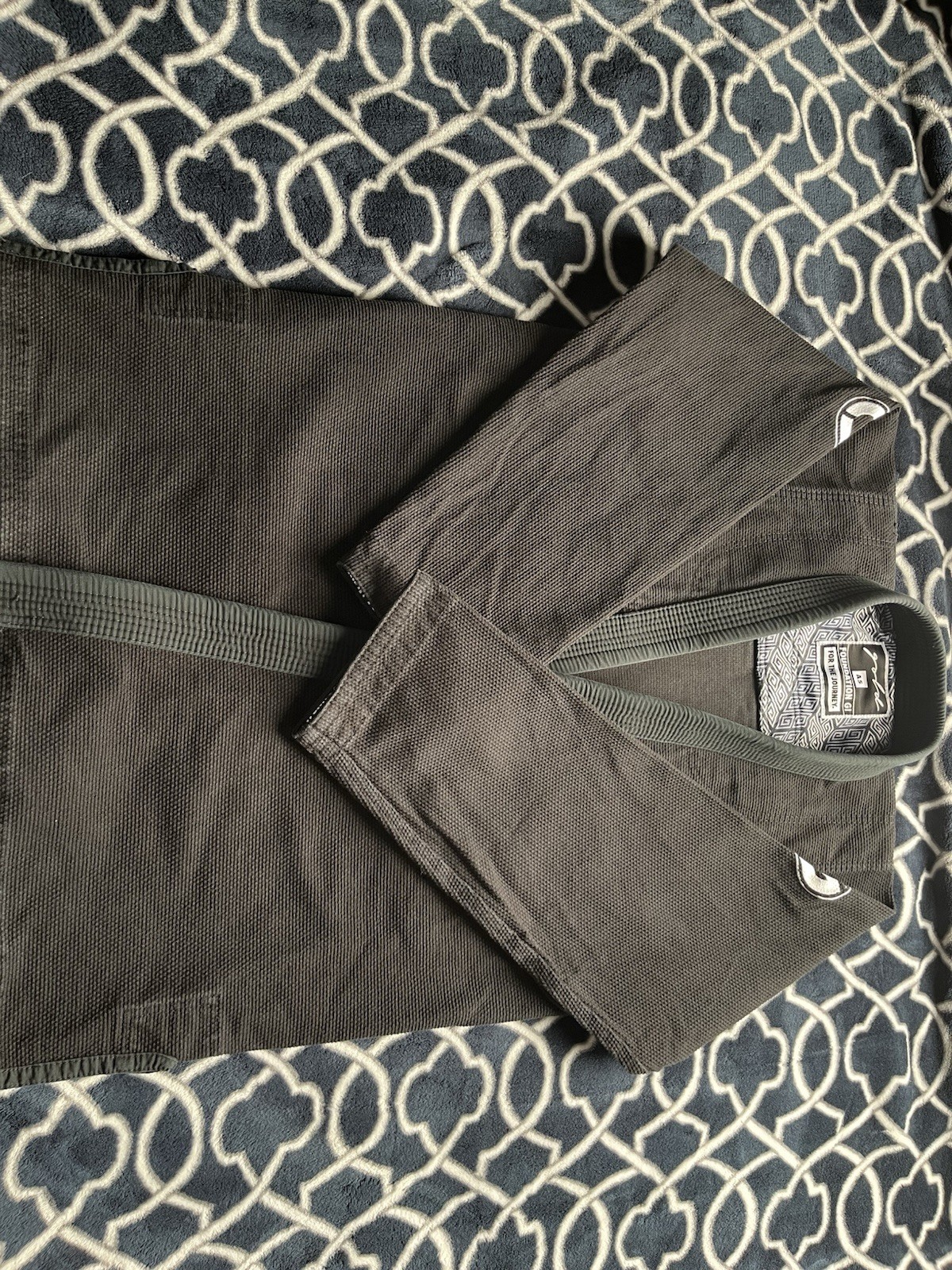 Gold BJJ Foundation Gi Brazilian Jiu-Jitsu Uniform Black Size A5