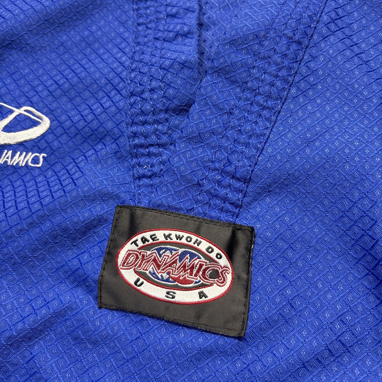 Dynamics Tae Kwon Do Gi Uniform Kids XS 0/140 Blue Jacket Pants Black Belt Club