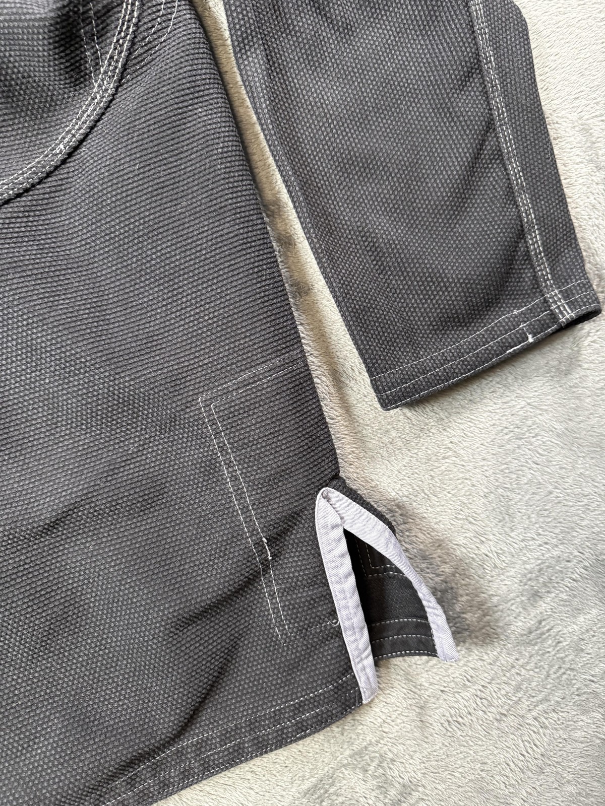 Your Jiu Jitsu Gear Gi Coat Adult Sz A2 BJJ Jacket Top Black 100% Cotton Kimono
