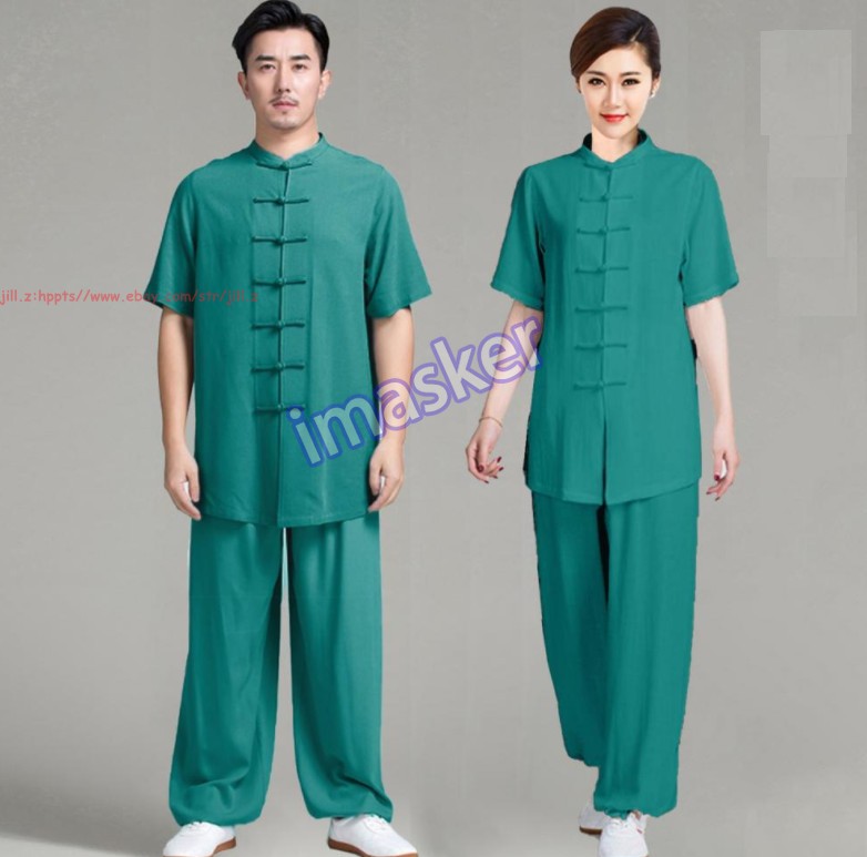 Unisex Chinese Tai Chi Clothing Kung Fu Wushu Martial Arts Suit Exercise Uniform