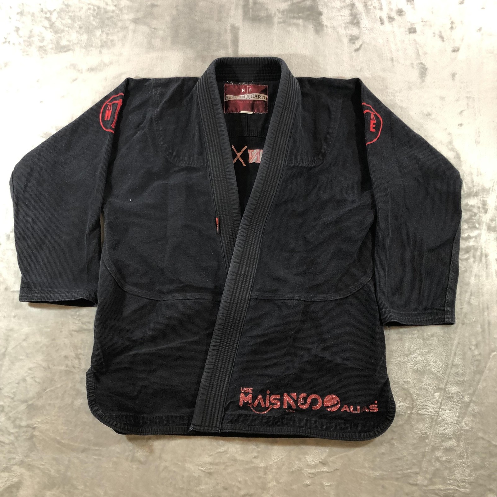 Heaven X Earth BJJ Gi Jacket Mens A2 Medium Black Kimono Mayara Custodio