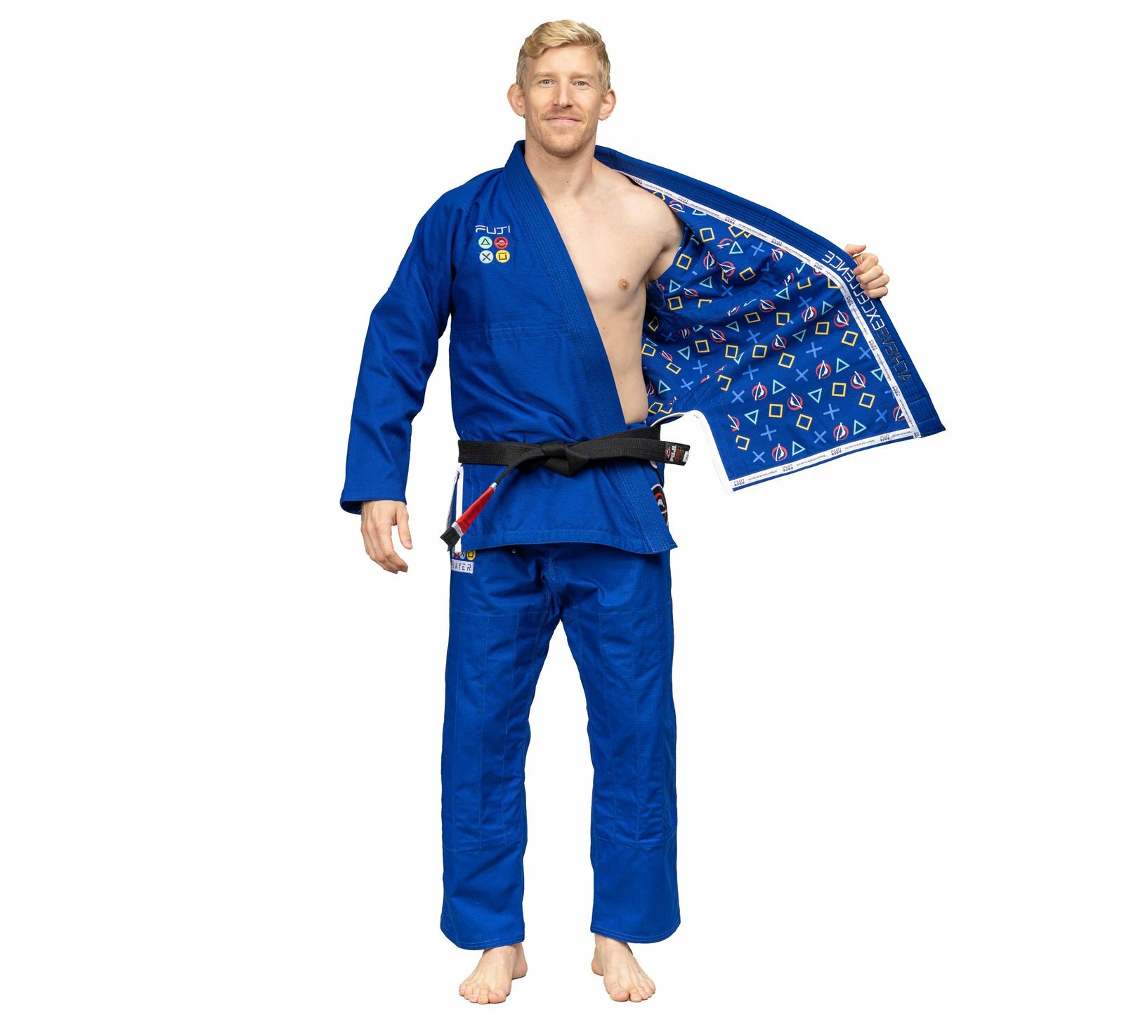 Fuji Suparaito Lightweight Mens Brazilian Jiu-Jitsu BJJ Gi Gamer Series – Blue