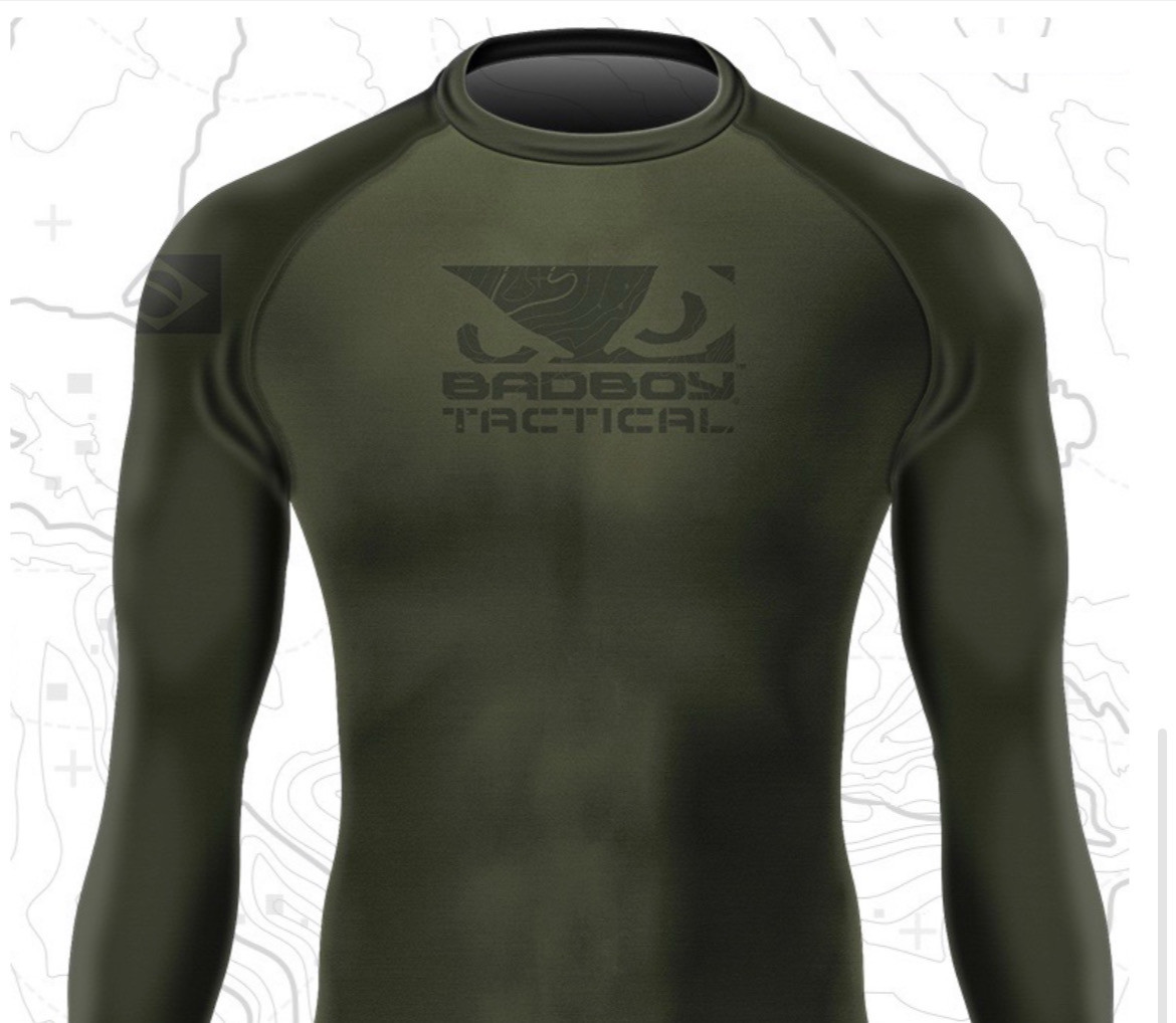New Bad Boy Tactical Rashguard Green Oliver Gi MMA BJJ Made in Brazil Adult