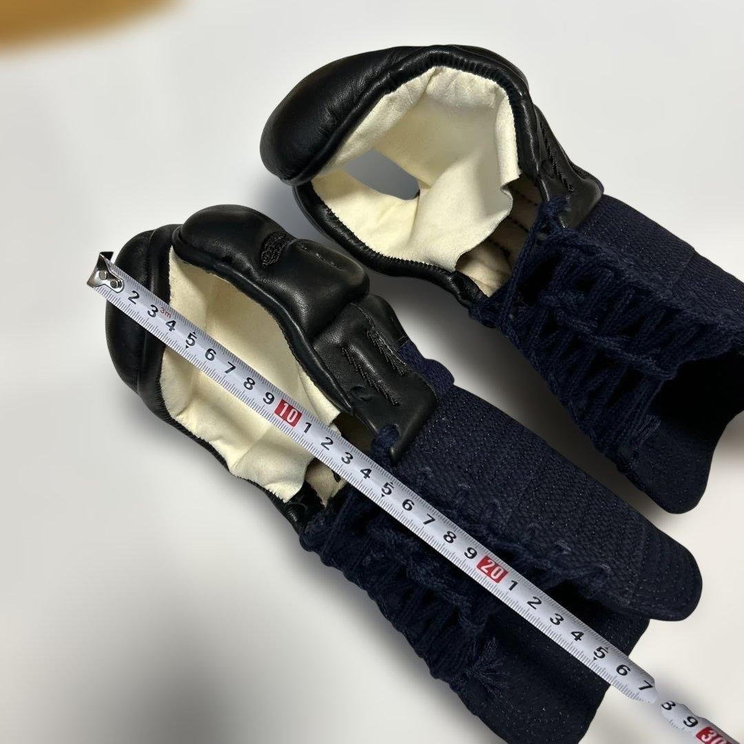 Japanese Kendo Kote Gauntlets Navy/Black 1 Pair Used #26072406