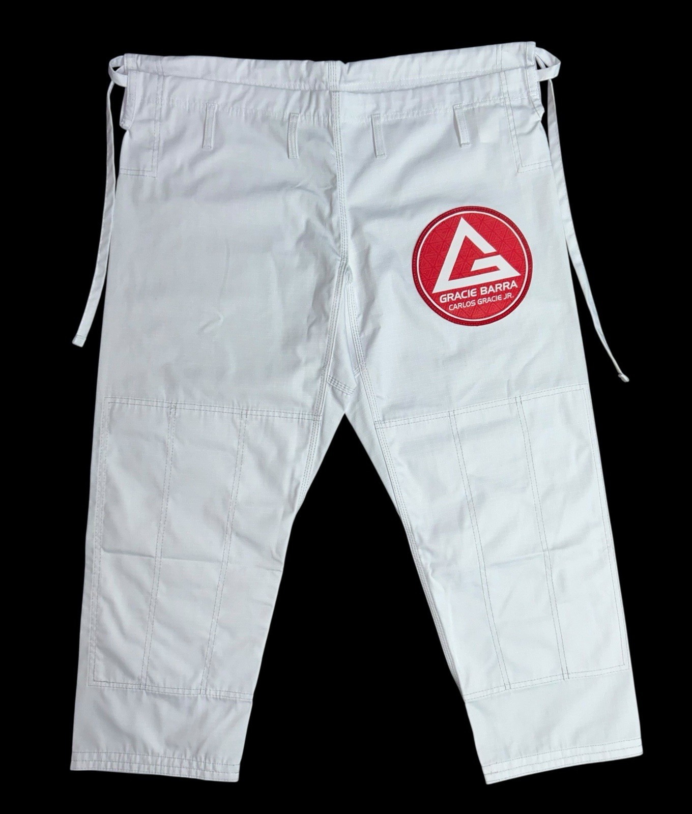 Gracie Barra Equipe Edition Pants Womens F4 White Ripstop Jiu Jitsu Kimono NWOT