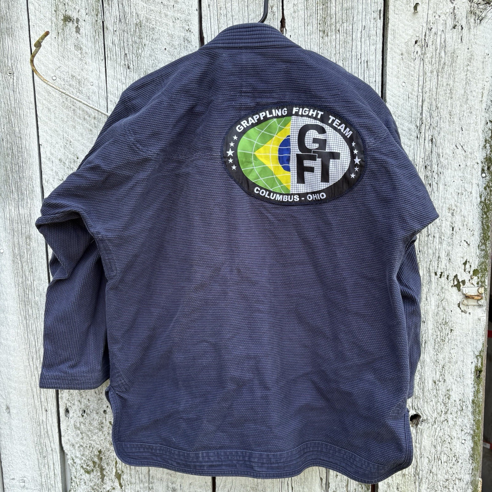 Ronin BJJ Gi Jacket Kimono Top A2X Blue Mens Adult Jiu Jitsu Gi Training Fight