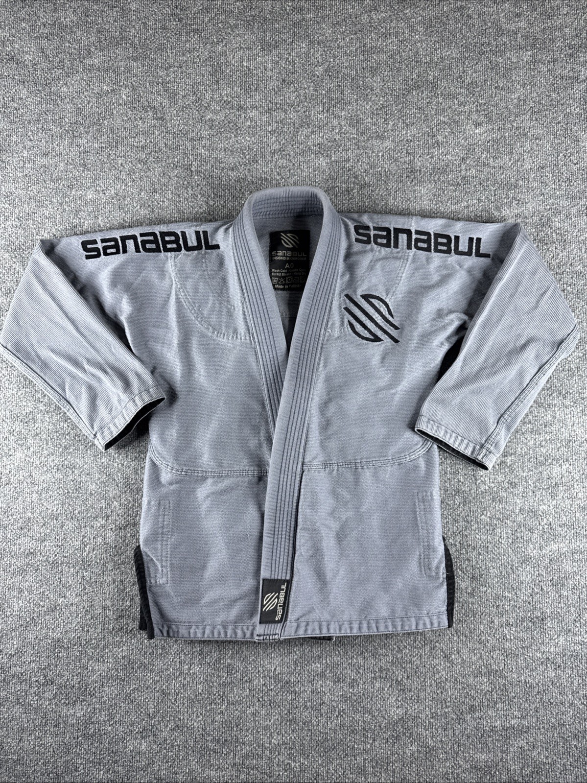 Sanabul Uniform Top A0 Jiu Jitsu Men’s Sports Martial Arts Gray Taekwondo