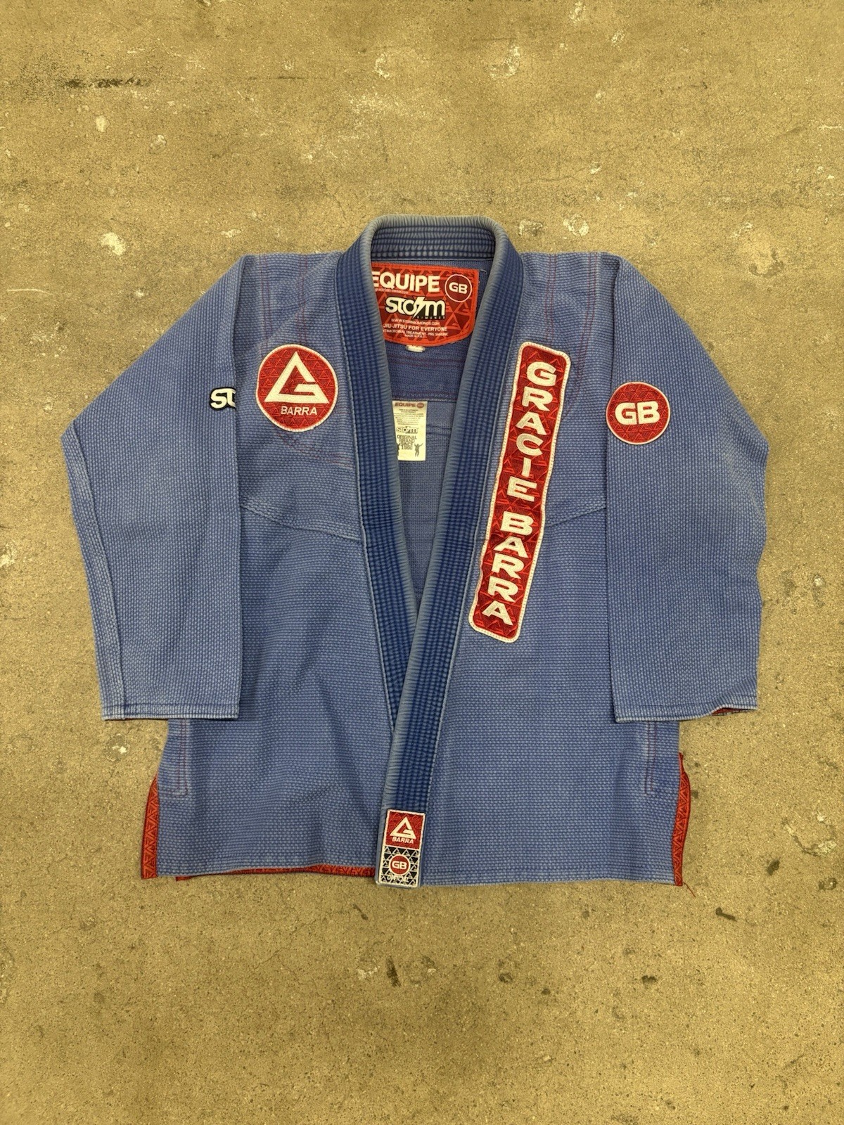 Gracie Barra Atleta Edition Equipe Gi A0 Blue Good Condition. Pre owned