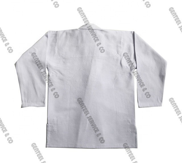 1 coat and 3 pants Blank White for BJJ Pearl weave 450 coat and Rip stop pant A3