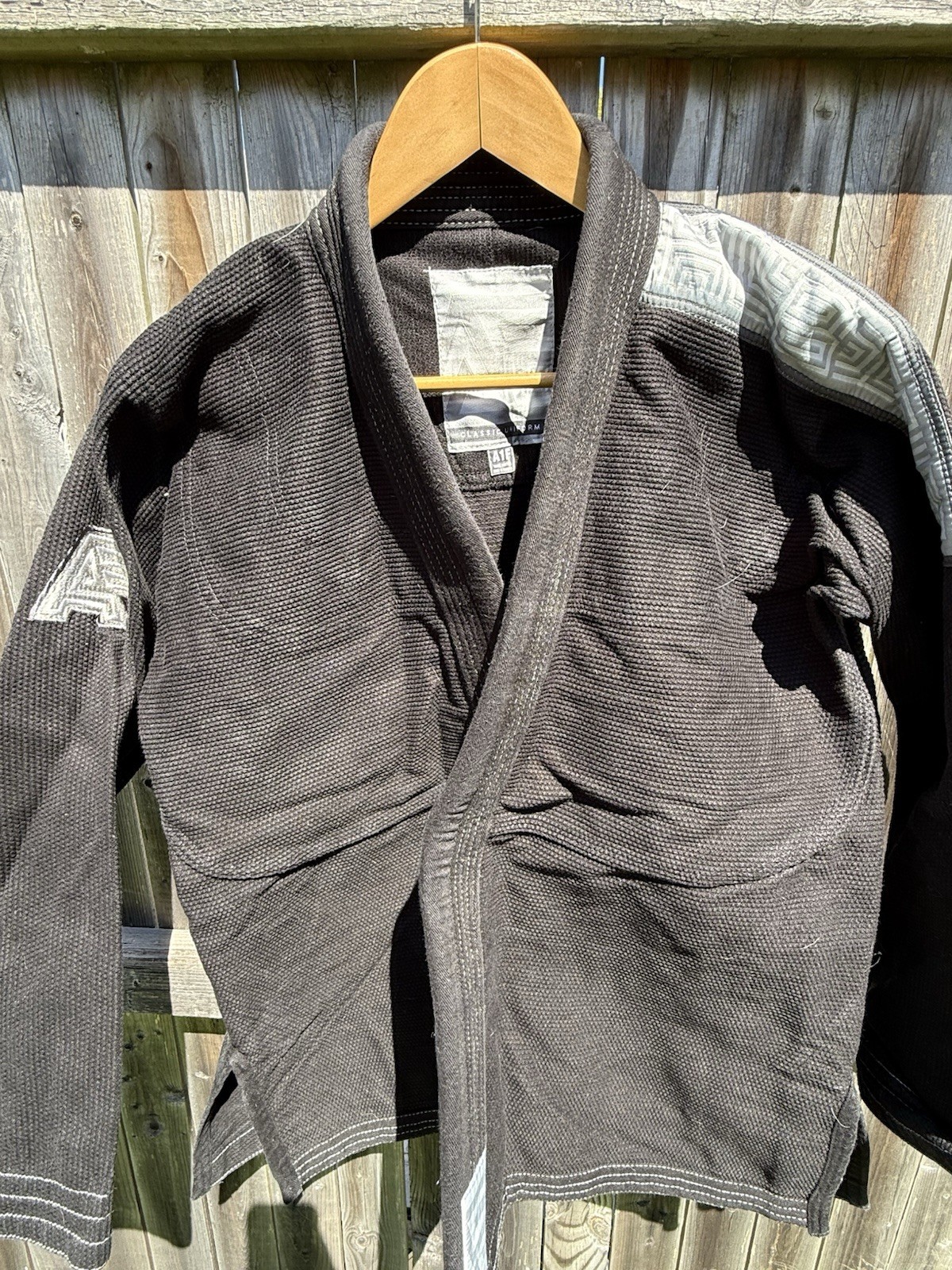 Albino & Preto Uniform Jiu-Jitsu Gi Black/Gray A1F Adult Unisex Jacket & Pants