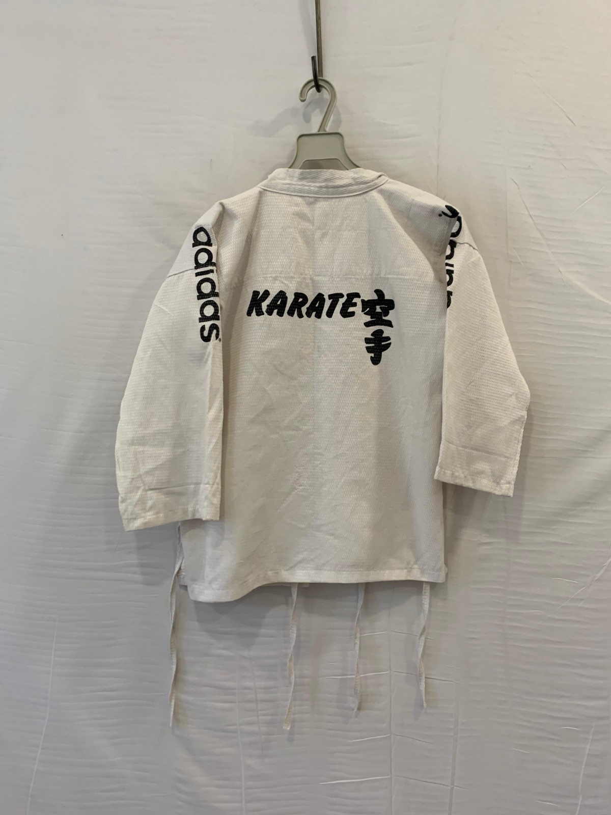 Vintage 70s 80s Adidas Karate Gi Uniform Set Katana Trefoil White Kids Size 8#87