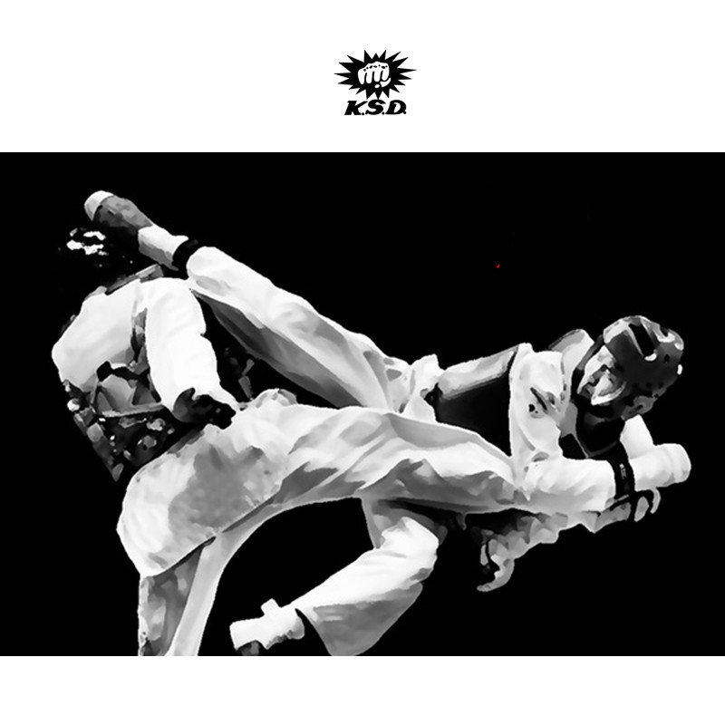 KSD Light Weight Uniform Dobok Gi Combat Pants Elastic Waist Taekwondo Karate