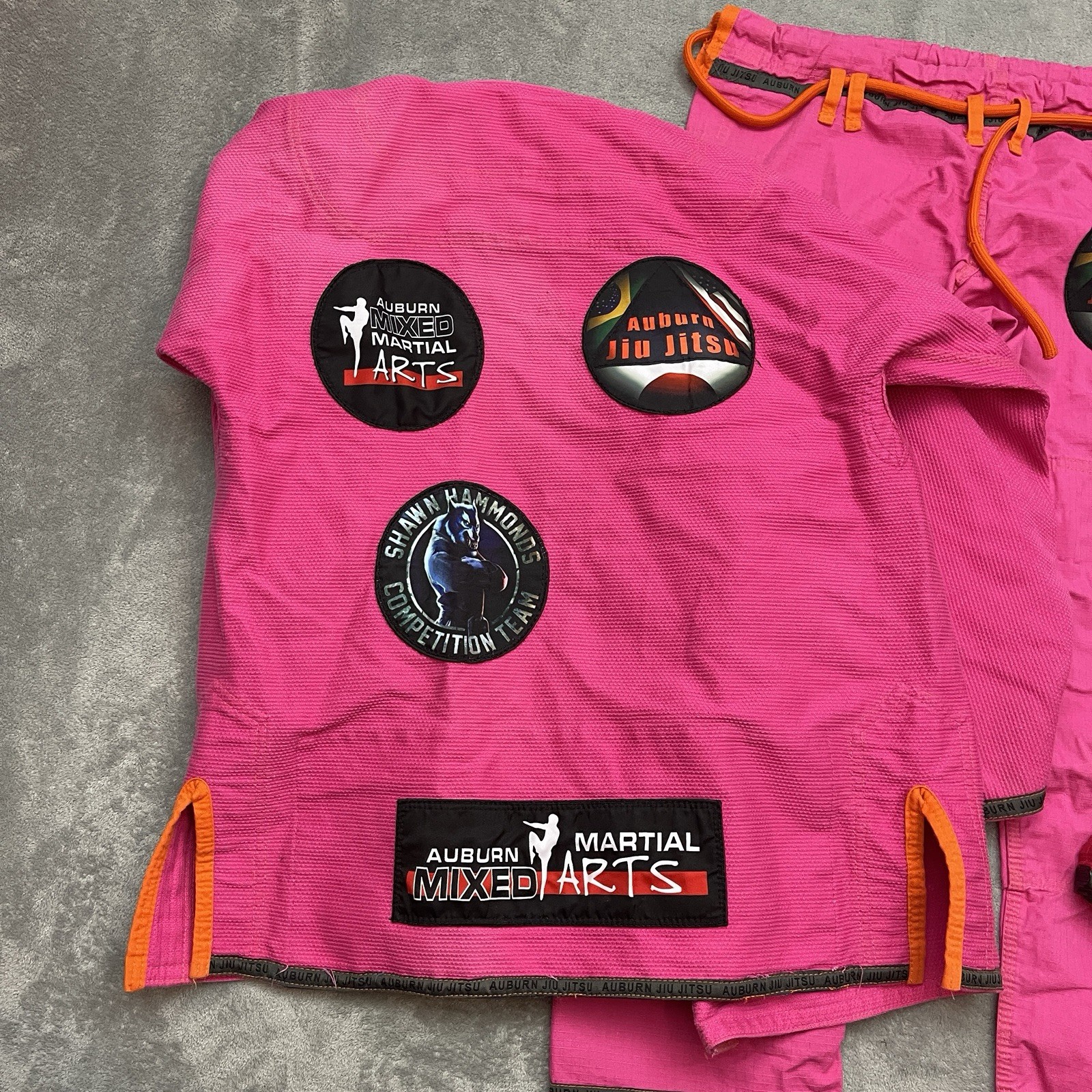 Women’s Pink Jiu Jitsu Gi F2 Top & Bottoms Auburn Jiu Jitsu