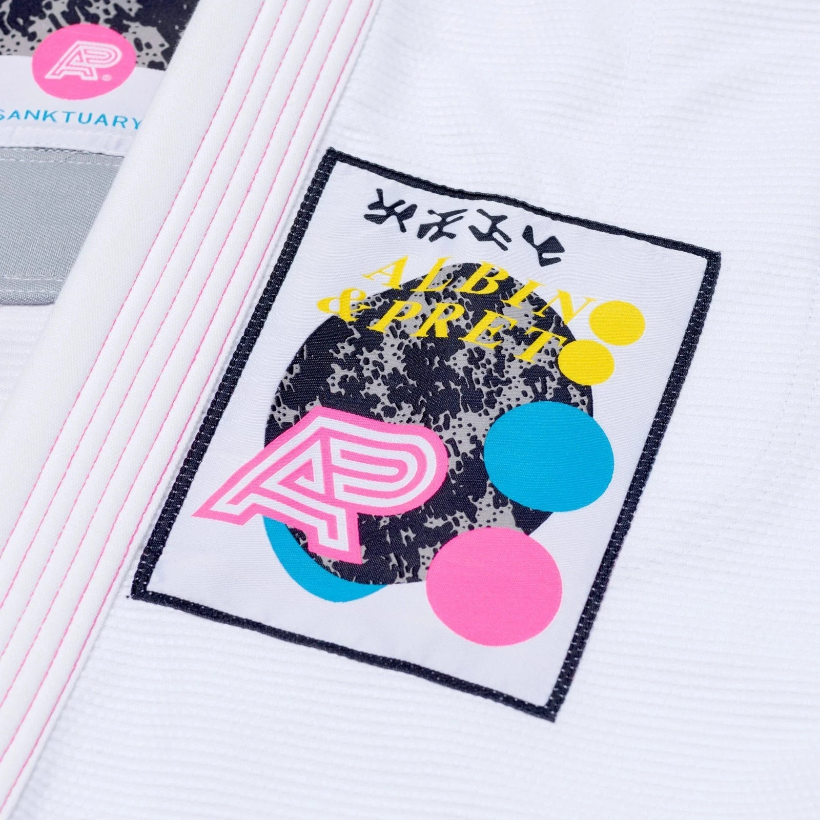 Albino & Preto Sanktuary WHITE BJJ Gi Kimono Limited Edition With Bags