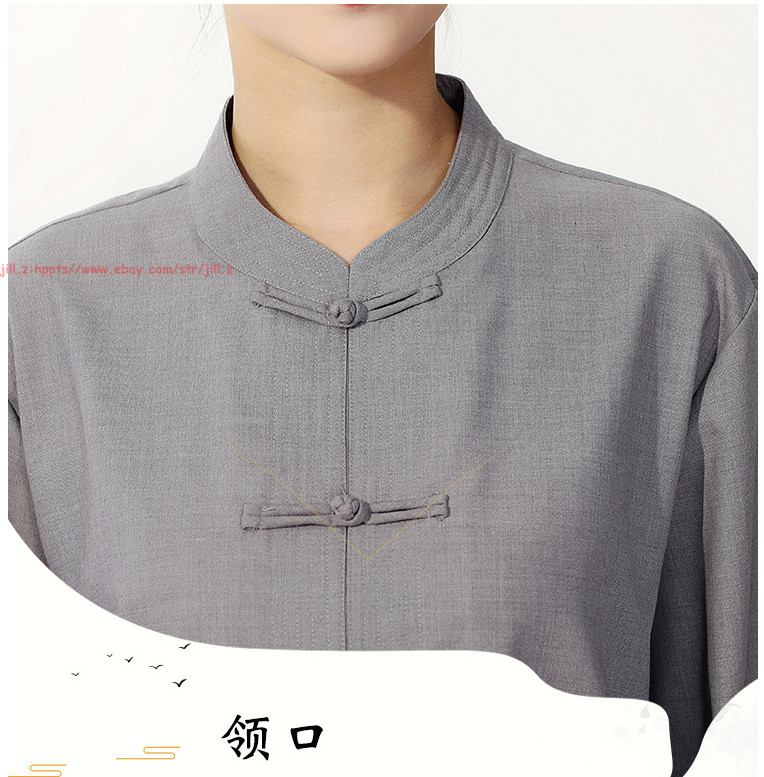 New Unisex Cotton Buddhist Shaolin Monk Clothing sets Kung fu Suit Arhat Uniform